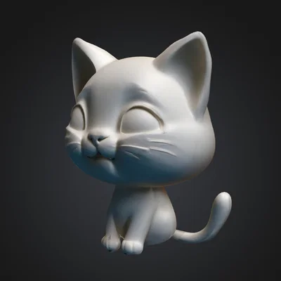 Mô hình chú mèo con siêu đáng yêu để trang trí