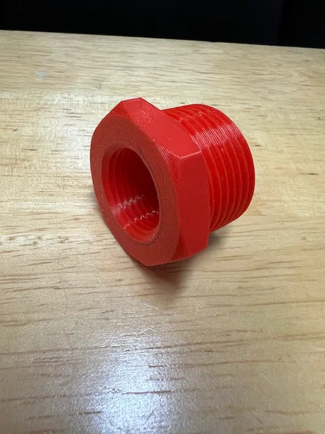 Khớp nối giảm ren 3D từ 1 inch sang 1/2 inch cho ống dẫn - Image 1