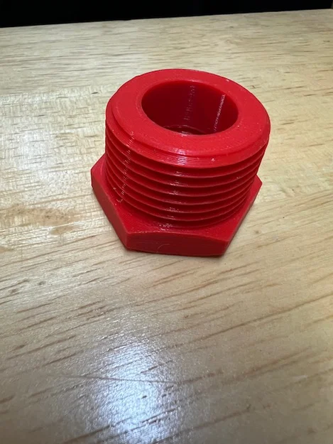 Khớp nối giảm ren 3D từ 1 inch sang 1/2 inch cho ống dẫn - Image 2