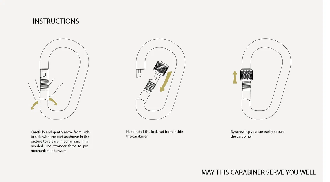 Móc khóa Carabiner / Snap Hook STOAT V2 - Image 6