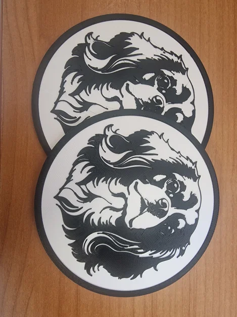 Miếng lót ly 3D hình chó Cavalier King Charles Spaniel (96mm) - Image 2