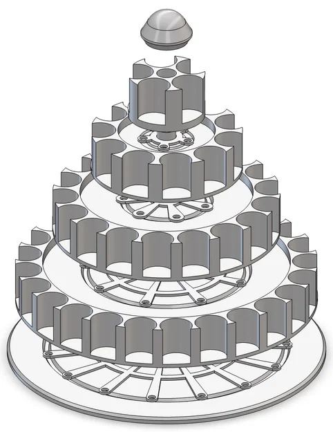 Kệ xoay đựng sơn 18ml cho Prusa MK/XL (Có bạc đạn) - Dùng cho Army Painter, Vallejo - Image 2