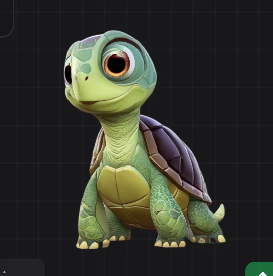 Mô hình chú rùa nhỏ đáng yêu (Turtle) dùng để trang trí bàn làm việc - Image 1