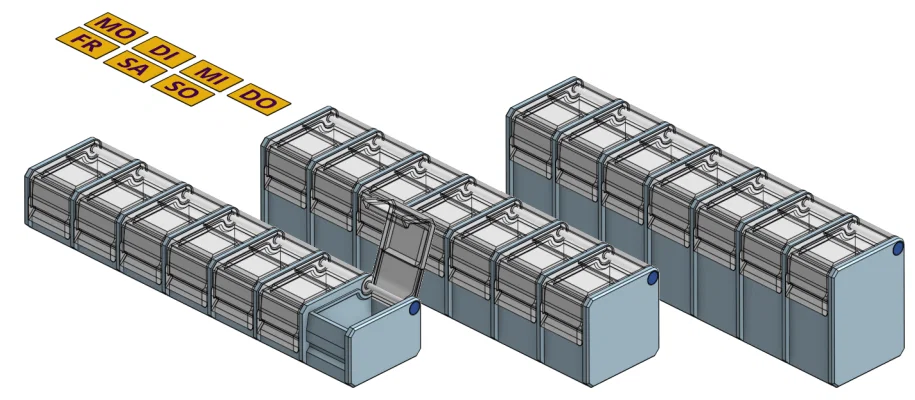 Pillenspender - Hộp đựng thuốc thông minh V2 - Image 3
