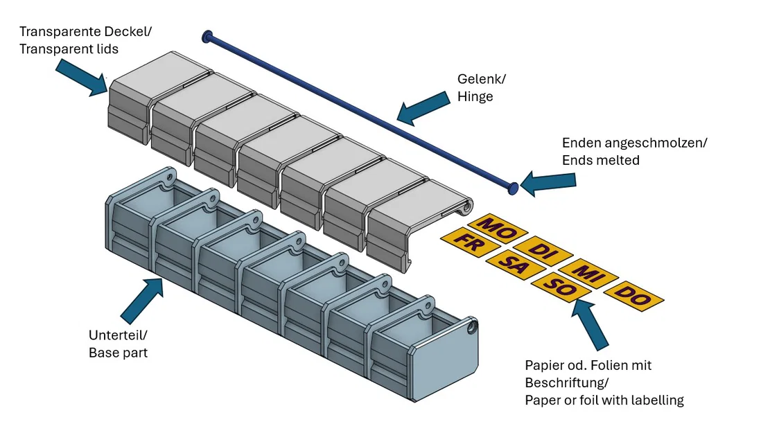 Pillenspender - Hộp đựng thuốc thông minh V2 - Image 4