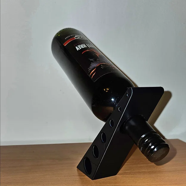 Giá đỡ chai rượu vang cân bằng lơ lửng in 3D độc đáo - Image 3
