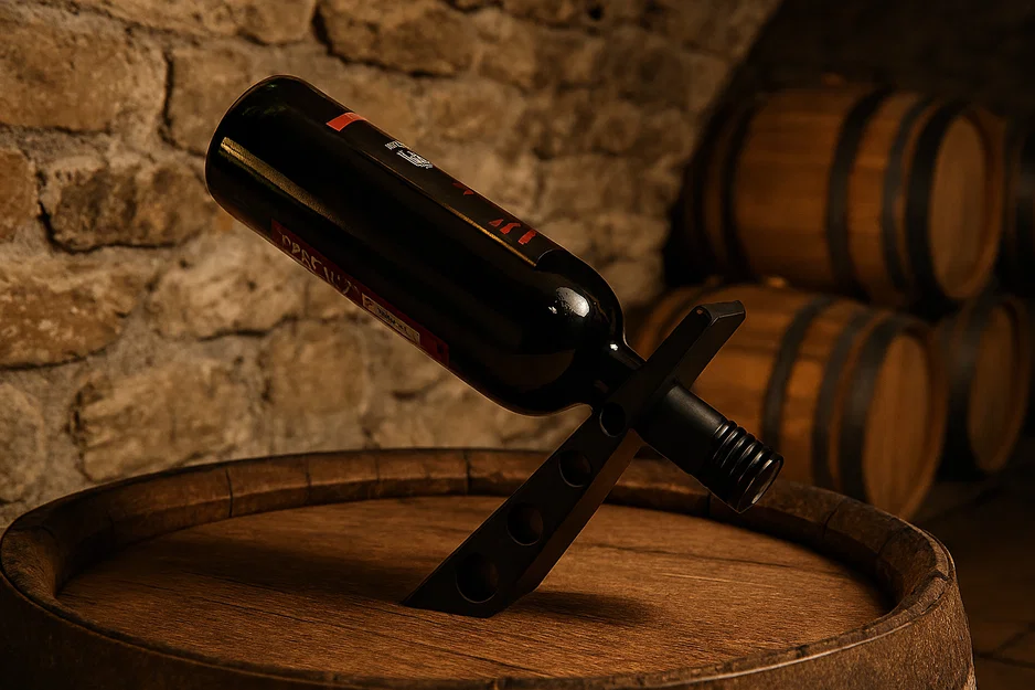 Giá đỡ chai rượu vang cân bằng lơ lửng in 3D độc đáo - Image 9