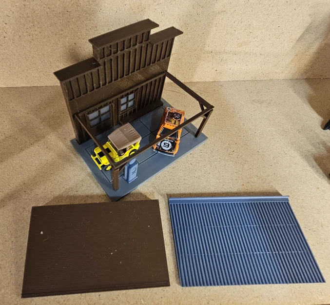 Mô hình trạm xăng cổ điển tỉ lệ 1:64 cho xe mô hình Hot Wheels - Image 6