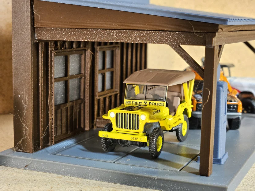 Mô hình trạm xăng cổ điển tỉ lệ 1:64 cho xe mô hình Hot Wheels - Image 9