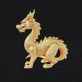 Mô hình 3D Rồng Phương Đông (Chinese Dragon) tinh xảo - Thumbnail 1