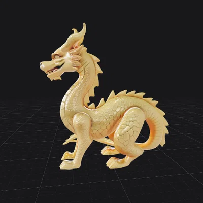 Mô hình 3D Rồng Phương Đông (Chinese Dragon) tinh xảo