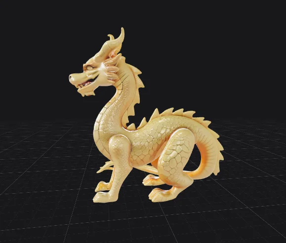 Mô hình 3D Rồng Phương Đông (Chinese Dragon) tinh xảo 1