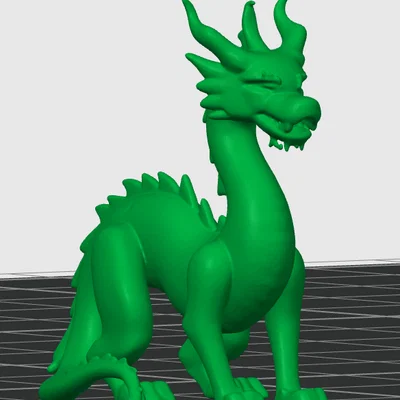 Mô hình 3D Rồng Phương Đông (Chinese Dragon) tinh xảo