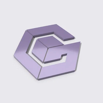 Mô hình logo Gamecube 3D - Phụ kiện trang trí cho game thủ cổ điển