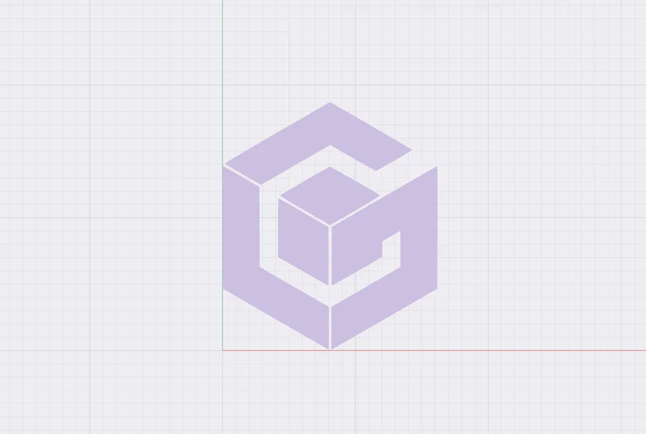 Mô hình logo Gamecube 3D - Phụ kiện trang trí cho game thủ cổ điển - Image 2