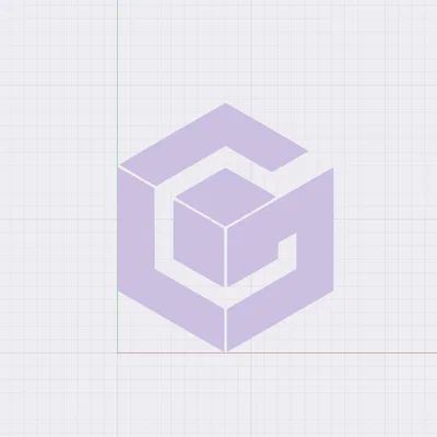 Mô hình logo Gamecube 3D - Phụ kiện trang trí cho game thủ cổ điển
