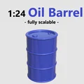 Thùng dầu (Oil Barrel) - Phụ kiện sa bàn gara tỉ lệ 1:24 - Thumbnail 1
