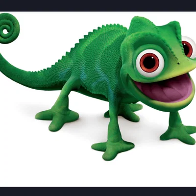 Mô hình 3D Pascal (Rapunzel chameleon) dễ thương cho người hâm mộ