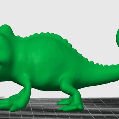 Mô hình 3D Pascal (Rapunzel chameleon) dễ thương cho người hâm mộ