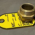 Thước đo ren ống nước 3D tiện dụng (Pipe thread measure tool) - Thumbnail 1