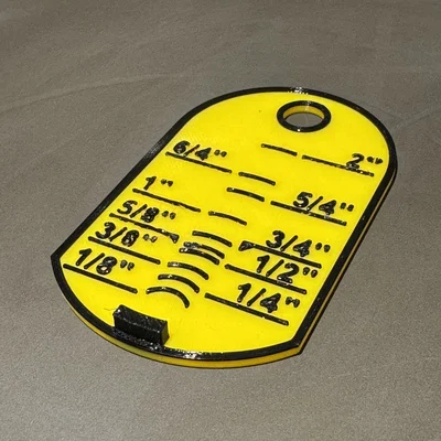 Thước đo ren ống nước 3D tiện dụng (Pipe thread measure tool)