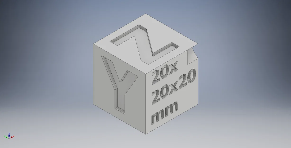 Calibration Cube 20mm - Khối lập phương kiểm tra độ chính xác máy in 3D - Image 2
