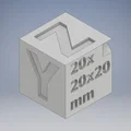 Calibration Cube 20mm - Khối lập phương kiểm tra độ chính xác máy in 3D - Thumbnail 2