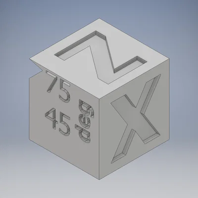 Calibration Cube 20mm - Khối lập phương kiểm tra độ chính xác máy in 3D