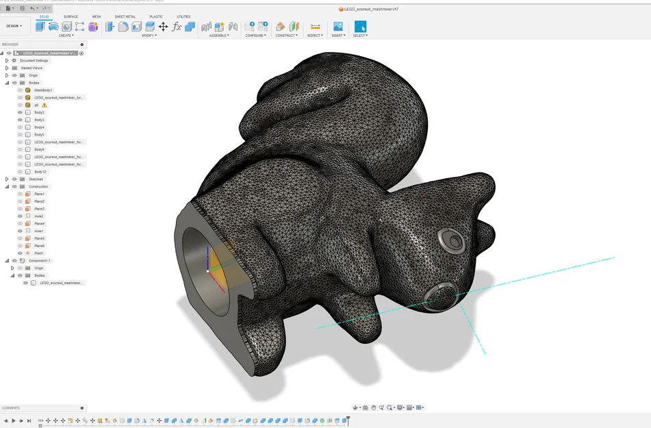 Mô hình chú sóc nhỏ in 3D tương thích hoàn hảo với LEGO - Image 8