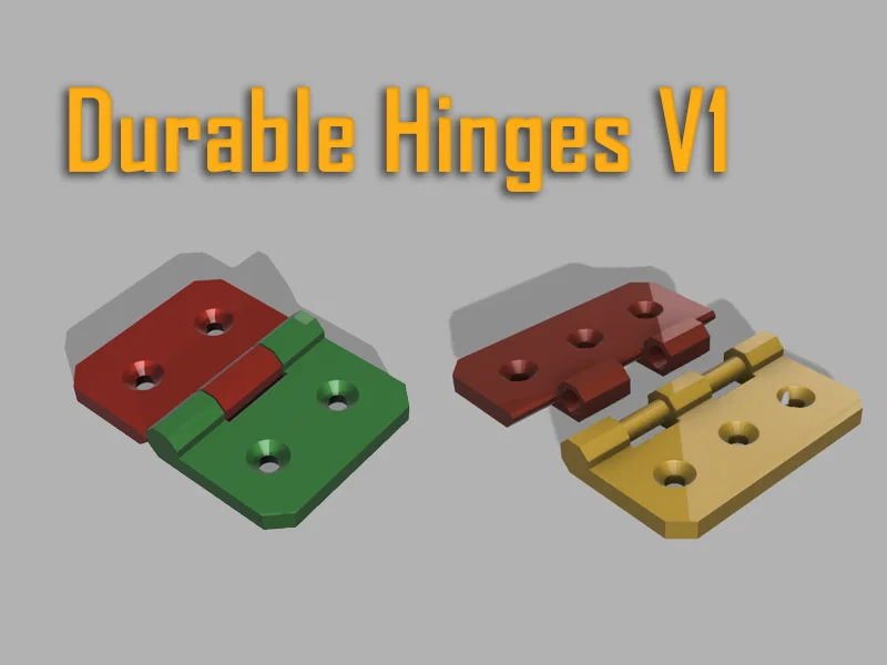 Durable Hinges V1: Mẫu bản lề 3D print-in-place bền bỉ cho mọi dự án - Image 1
