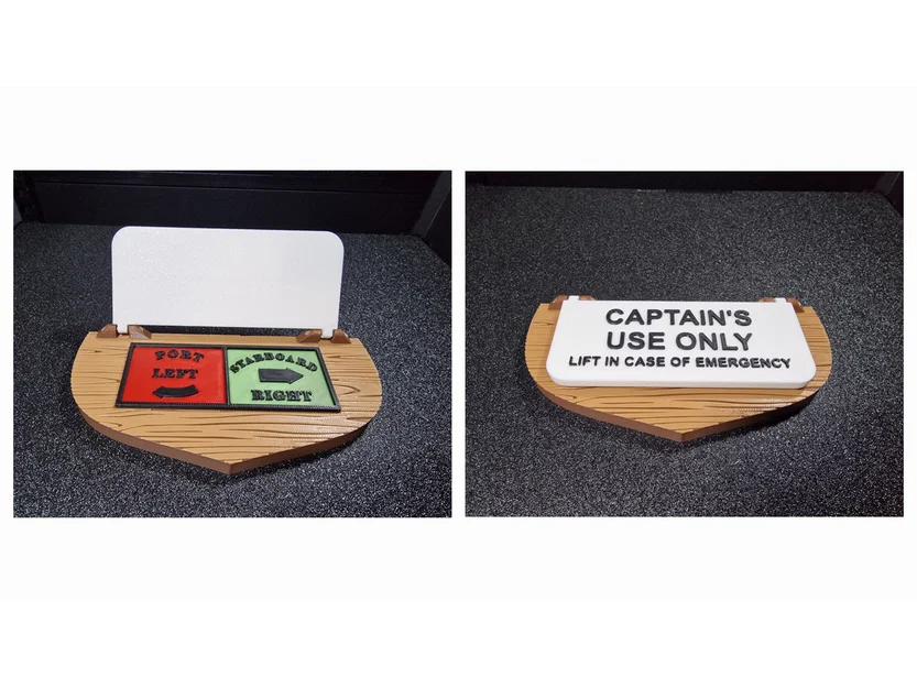 Biển báo "Captain's Use Only" cho tàu thuyền (Chỉ dẫn hướng Mạn trái và Mạn phải) - Image 1