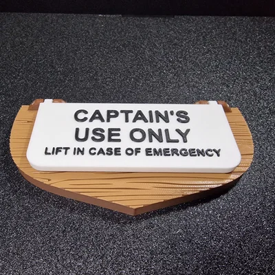 Biển báo "Captain's Use Only" cho tàu thuyền (Chỉ dẫn hướng Mạn trái và Mạn phải)