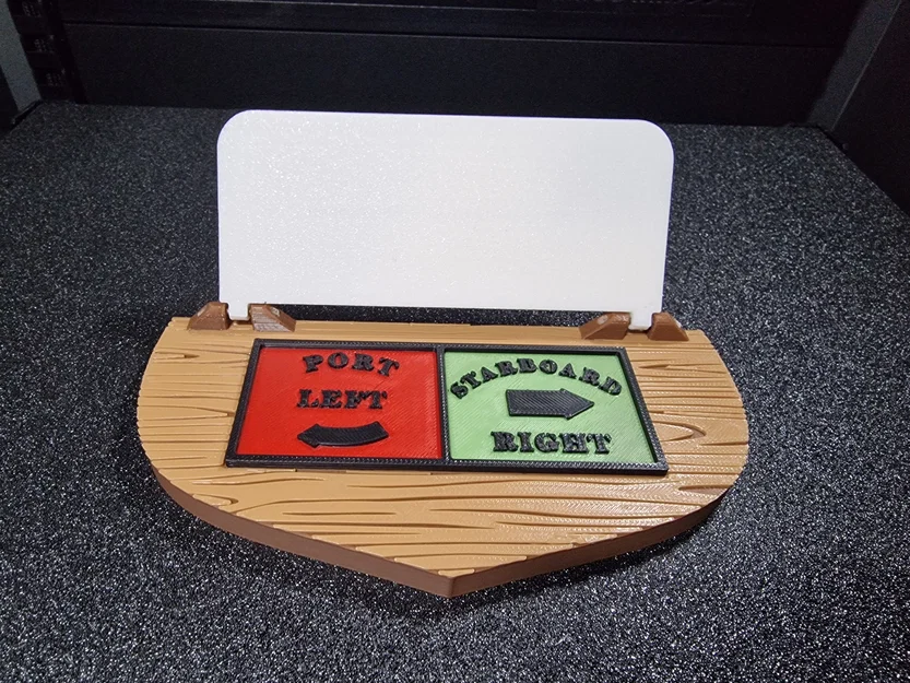 Biển báo "Captain's Use Only" cho tàu thuyền (Chỉ dẫn hướng Mạn trái và Mạn phải) - Image 3