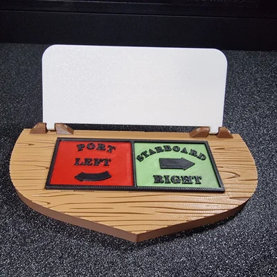 Biển báo "Captain's Use Only" cho tàu thuyền (Chỉ dẫn hướng Mạn trái và Mạn phải)