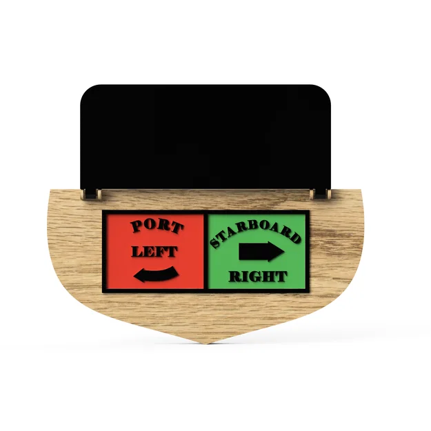 Biển báo "Captain's Use Only" cho tàu thuyền (Chỉ dẫn hướng Mạn trái và Mạn phải) - Image 9