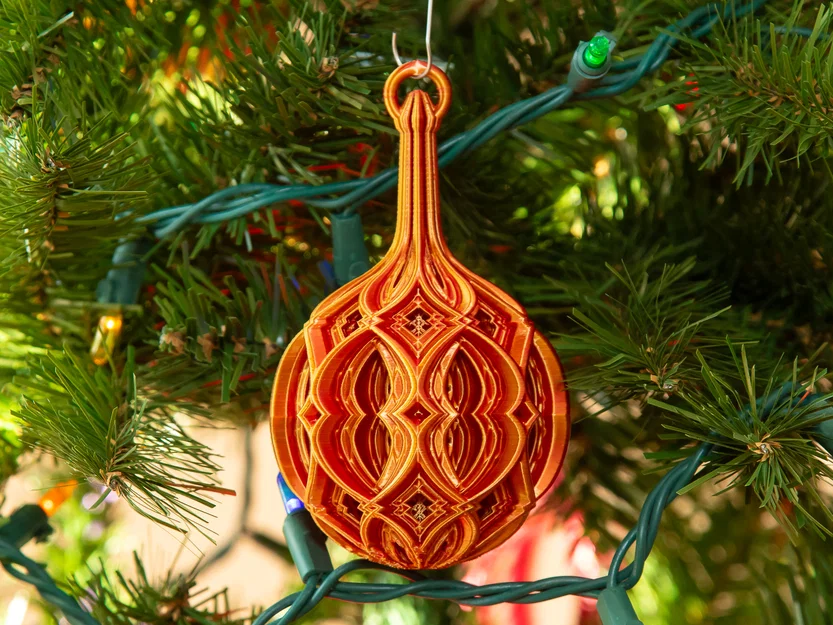 Quả cầu Giáng sinh kim cương xếp lớp (Stacked Diamond Christmas Ball) - Image 1