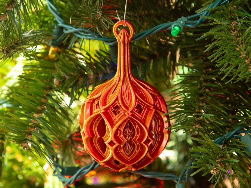 Quả cầu Giáng sinh kim cương xếp lớp (Stacked Diamond Christmas Ball) - Image 2