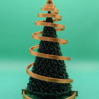 Cây thông Noel dạng dải ruy-băng chân thực