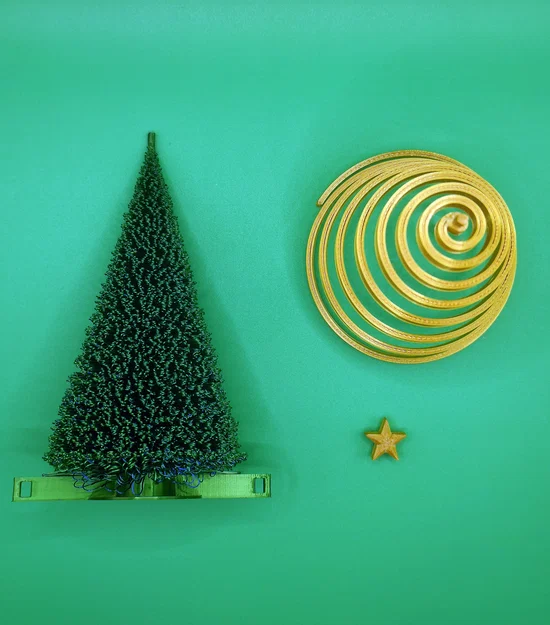 Cây thông Noel dạng dải ruy-băng chân thực - Image 2