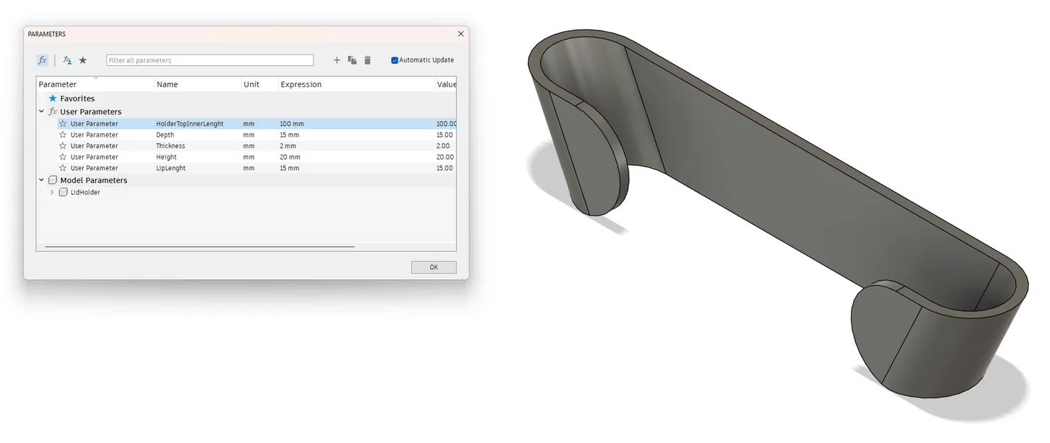 Giá treo nắp nồi thông minh có thể tùy chỉnh kích thước (Parametric) - Image 1
