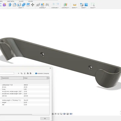 Giá Treo Nắp Xoong Nồi Parametric