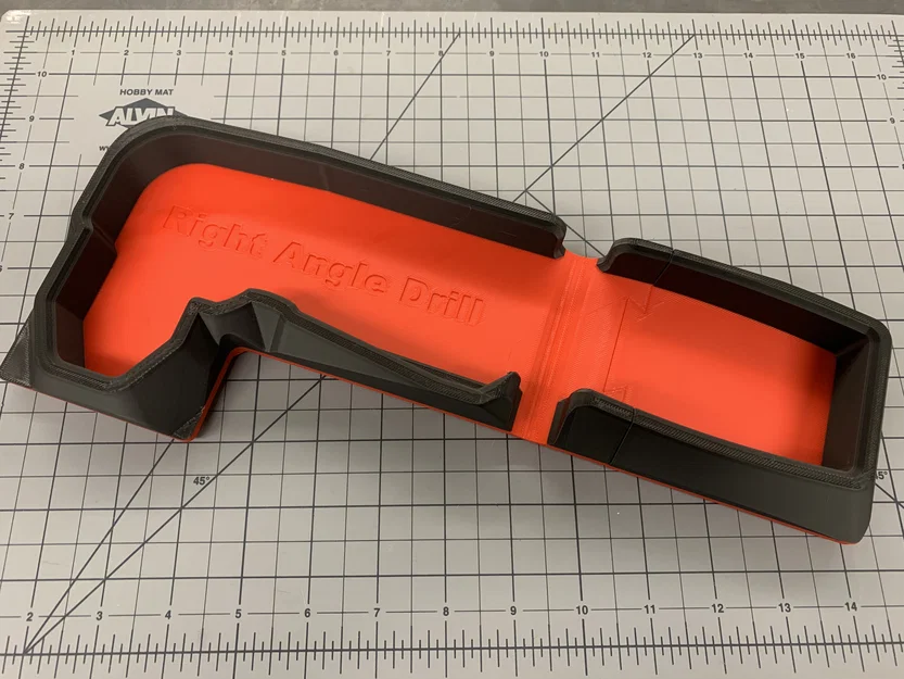 Khay Shadow Tray hệ Gridfinity - Máy khoan góc vuông Milwaukee 2415-20 - Image 2