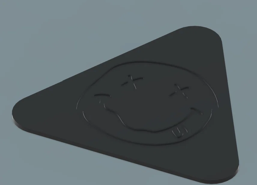 Phím gảy đàn guitar phong cách NIRVANA in 3D độc đáo - Image 1