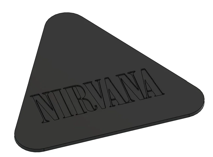 Phím gảy đàn guitar phong cách NIRVANA in 3D độc đáo - Image 2