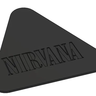 Phím gảy đàn guitar phong cách NIRVANA in 3D độc đáo