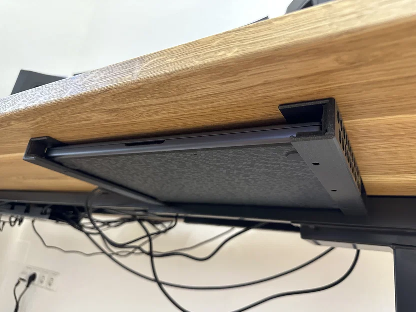 Giá đỡ Macbook gắn gầm bàn (Macbook undertable holder) - Image 1