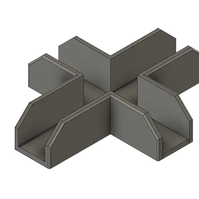 Ê-ke lắp ráp dạng X và T cho ván Melamine 18mm - Hỗ trợ dựng tủ, kệ chính xác