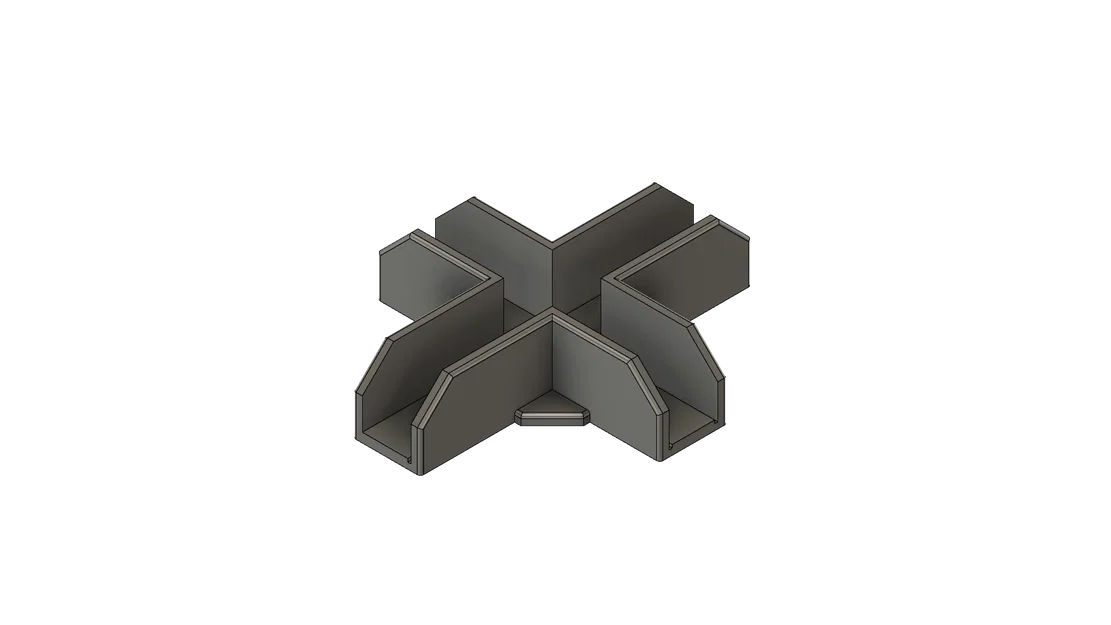 Bộ Kè Góc Liên Kết Dạng Chữ X và T Cho Ván Melamine 15mm - Image 2