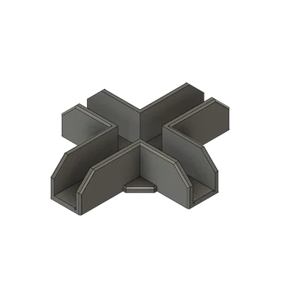 Bộ Kè Góc Liên Kết Dạng Chữ X và T Cho Ván Melamine 15mm