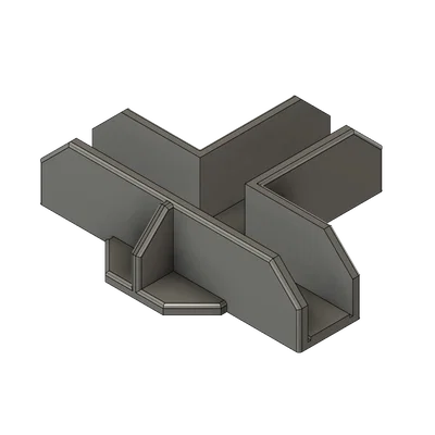 Bộ Kè Góc Liên Kết Dạng Chữ X và T Cho Ván Melamine 15mm